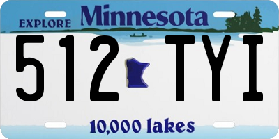 MN license plate 512TYI