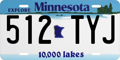 MN license plate 512TYJ