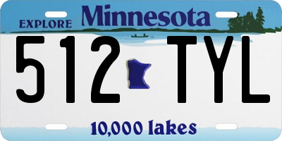 MN license plate 512TYL