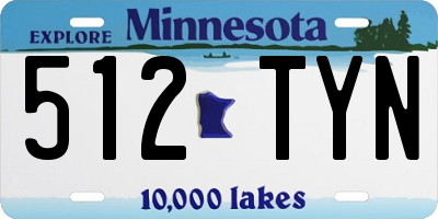 MN license plate 512TYN