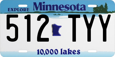 MN license plate 512TYY