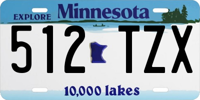 MN license plate 512TZX