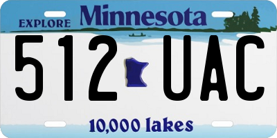 MN license plate 512UAC