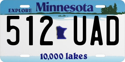 MN license plate 512UAD