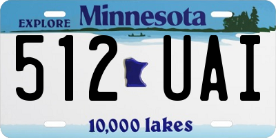 MN license plate 512UAI