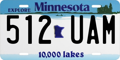 MN license plate 512UAM