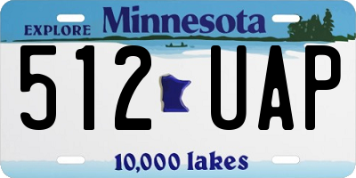 MN license plate 512UAP