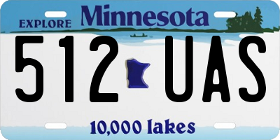 MN license plate 512UAS