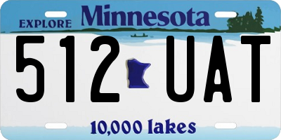 MN license plate 512UAT