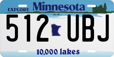 MN license plate 512UBJ