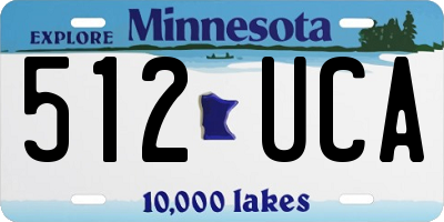 MN license plate 512UCA