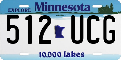 MN license plate 512UCG