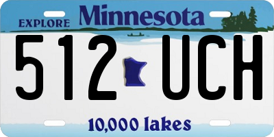 MN license plate 512UCH