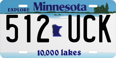 MN license plate 512UCK