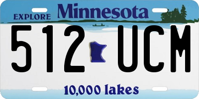 MN license plate 512UCM