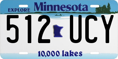 MN license plate 512UCY