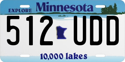 MN license plate 512UDD