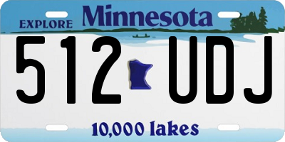 MN license plate 512UDJ