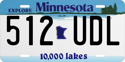 MN license plate 512UDL