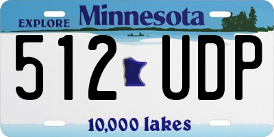 MN license plate 512UDP