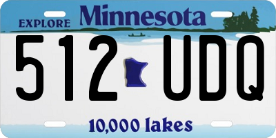 MN license plate 512UDQ