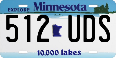 MN license plate 512UDS