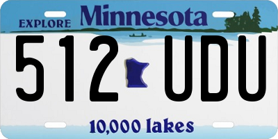 MN license plate 512UDU