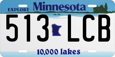 MN license plate 513LCB