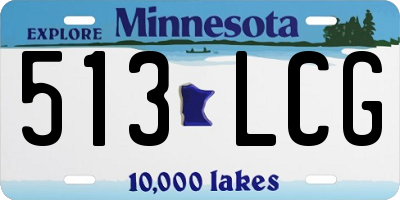 MN license plate 513LCG