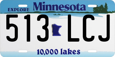 MN license plate 513LCJ