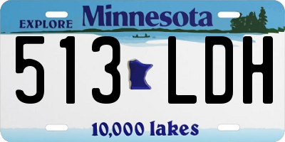 MN license plate 513LDH