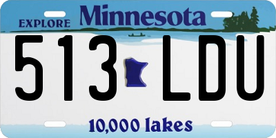 MN license plate 513LDU