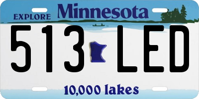 MN license plate 513LED