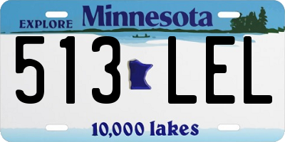 MN license plate 513LEL