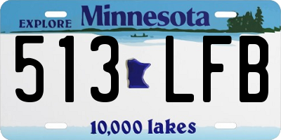 MN license plate 513LFB