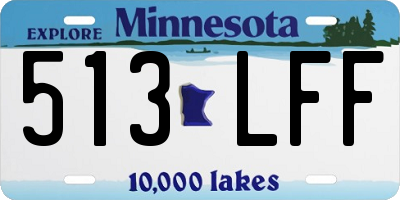 MN license plate 513LFF