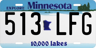 MN license plate 513LFG