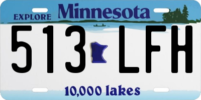 MN license plate 513LFH
