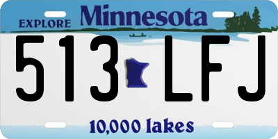 MN license plate 513LFJ