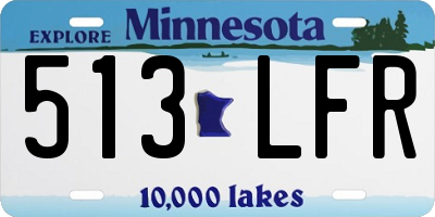 MN license plate 513LFR