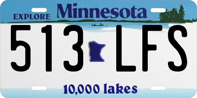 MN license plate 513LFS