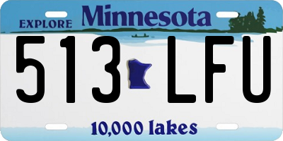 MN license plate 513LFU