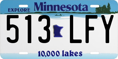 MN license plate 513LFY