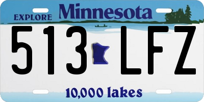 MN license plate 513LFZ