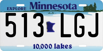 MN license plate 513LGJ