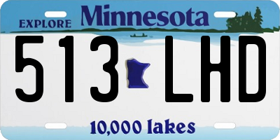 MN license plate 513LHD