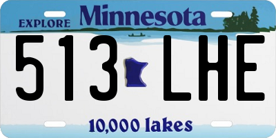MN license plate 513LHE