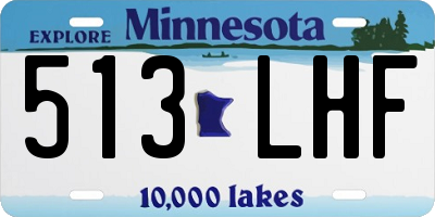 MN license plate 513LHF