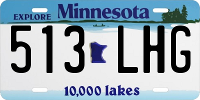 MN license plate 513LHG
