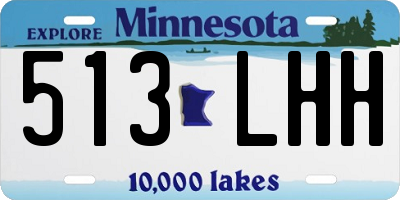 MN license plate 513LHH